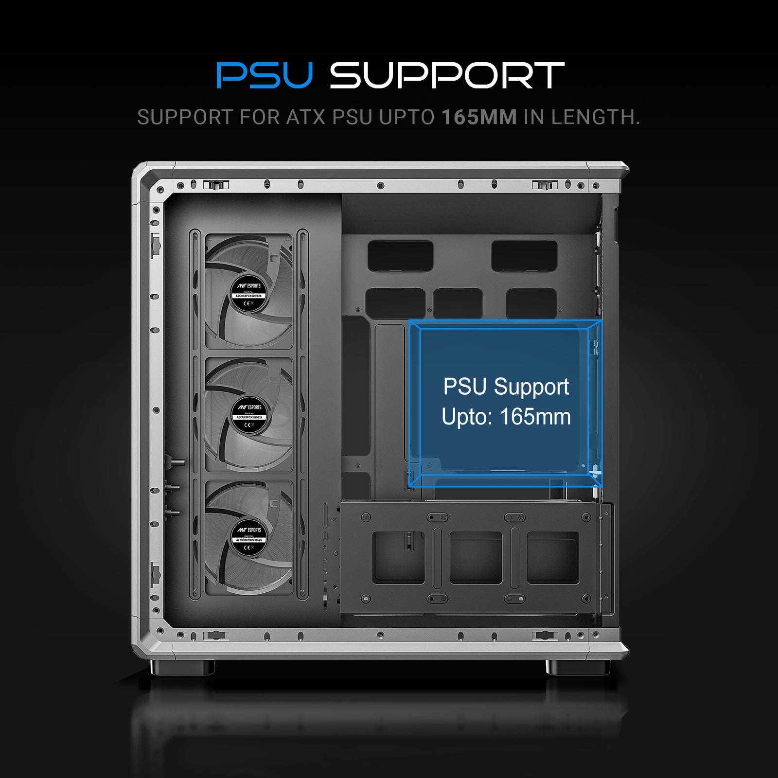 Ant Esports Crystal X8 Frame Exoskeleton Gaming Cabinet/Case