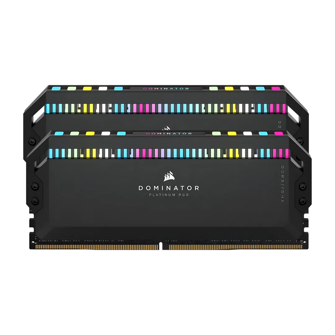 Corsair DOMINATOR PLATINUM RGB 32GB (2x16GB) DDR5 7200MHz C34 - Black, Ultimate Performance with Stunning RGB