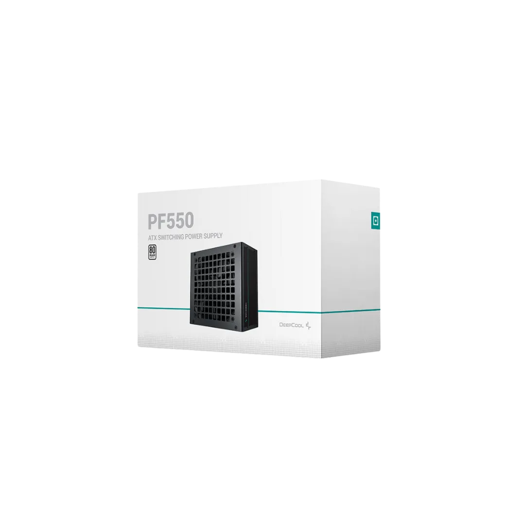 DeepCool PF550D UK Power Supply - Active PFC, 550W, 80PLUS, 120mm Fan