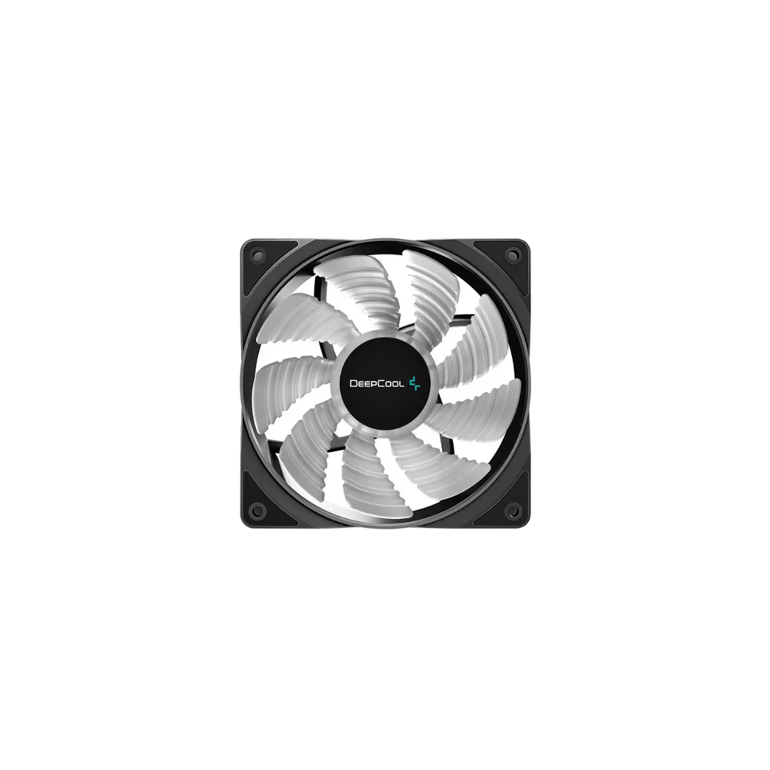 DeepCool RF120 FS LED Case Fan - 120x120x25mm, 12V, 0.17A, 500-1500 RPM, 56.5 CFM, 27 dB(A) Noise