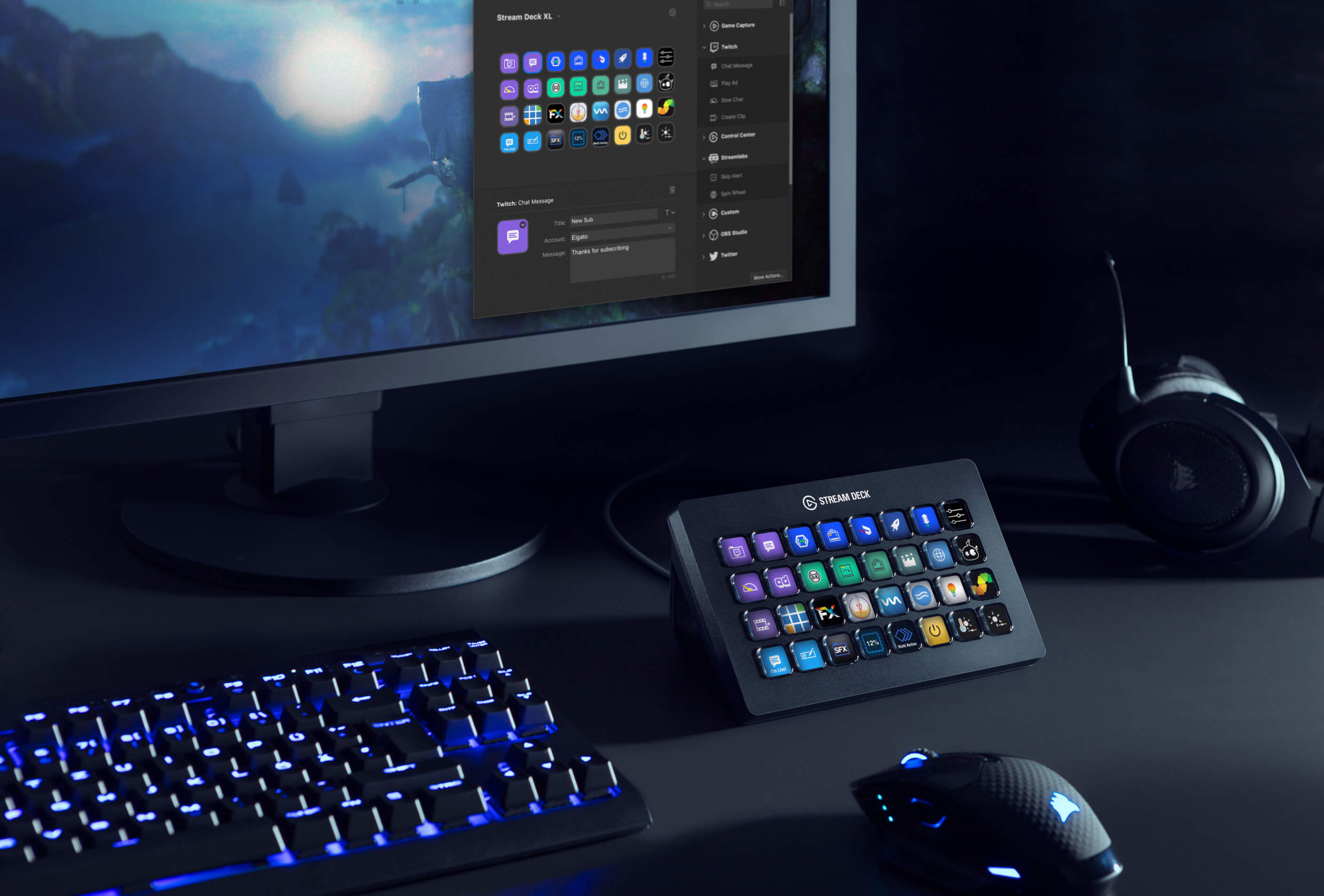 Elgato Stream Deck XL - Advanced Stream Control with 32 customizable LCD keys