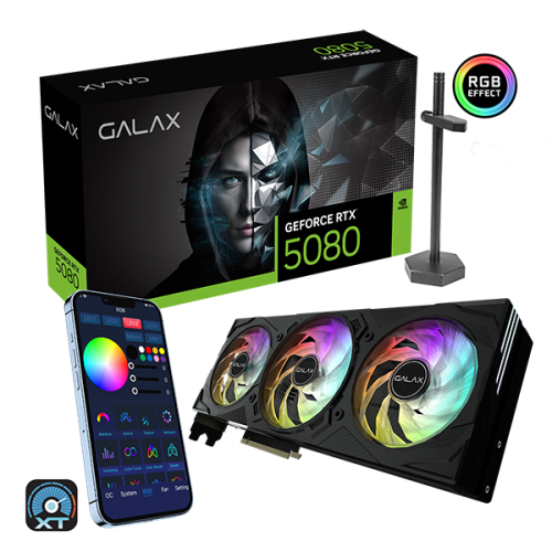 GALAX GeForce RTX 5080 EX Gamer 1-Click OC 16GB GDDR7 Graphics Card