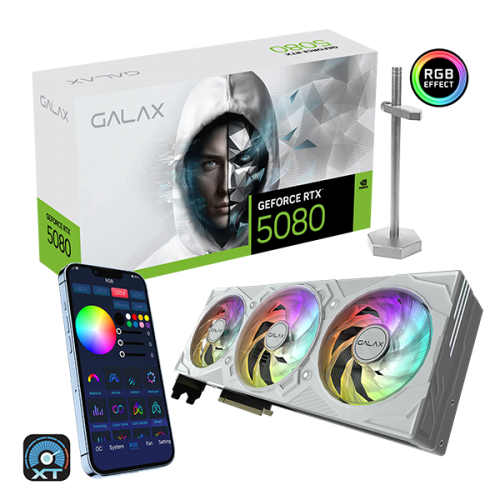 GALAX GeForce RTX 5080 EX Gamer 1-Click OC 16GB GDDR7 Graphics Card
