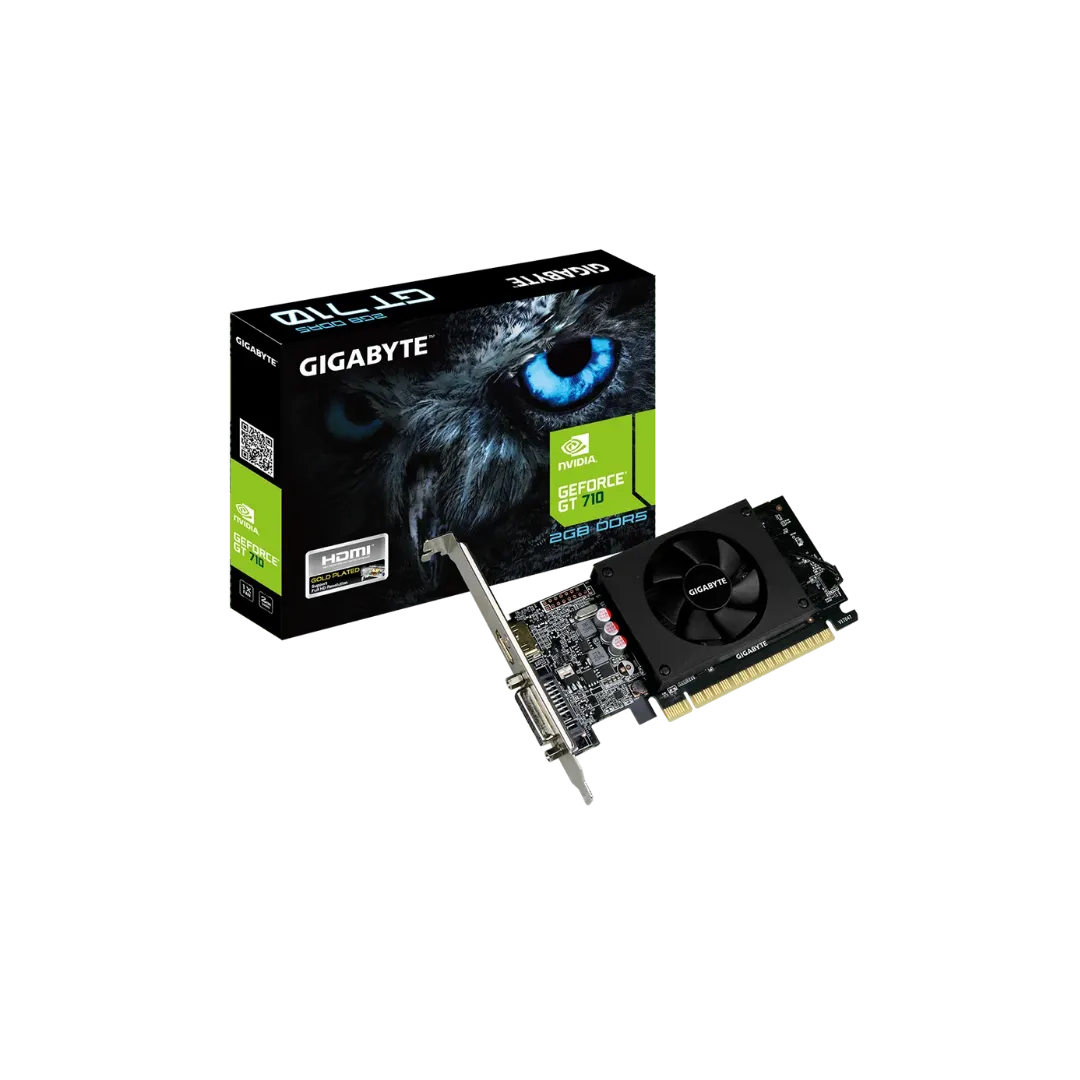 GIGABYTE 710GT Graphics Card - 2GB DDR5, Improved Performance