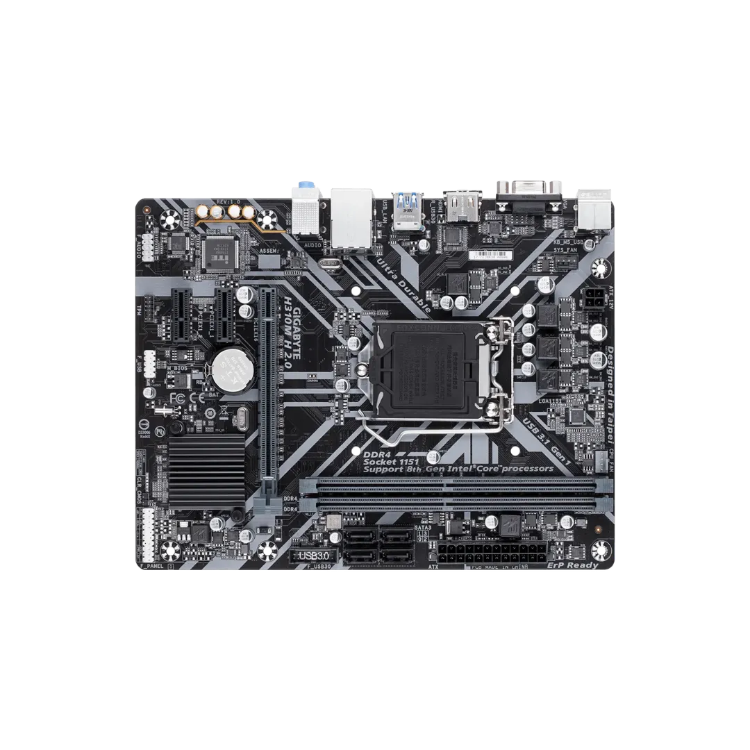 GIGABYTE H310M-H Motherboard - M.2, DDR4, Micro ATX