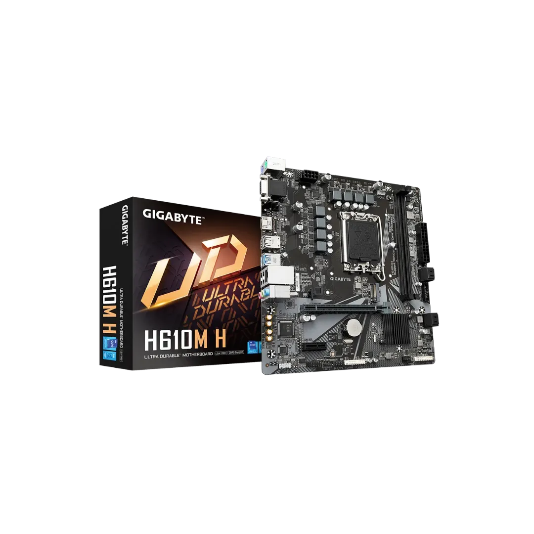 GIGABYTE H610M-H Motherboard - DDR5, Micro ATX, Essential Connectivity