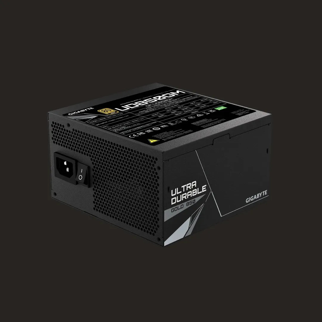 GIGABYTE UD850GM 850W Power Supply - 80+ Gold Certified, Ultra Durable for High-End Systems