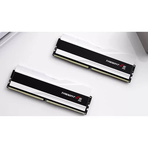 G Skill Trident Z5 RGB 64GB (32GBx2) DDR5 6000MHz Desktop RAM Matte White (F5-6000J3636F32GX2-TZ5RW)