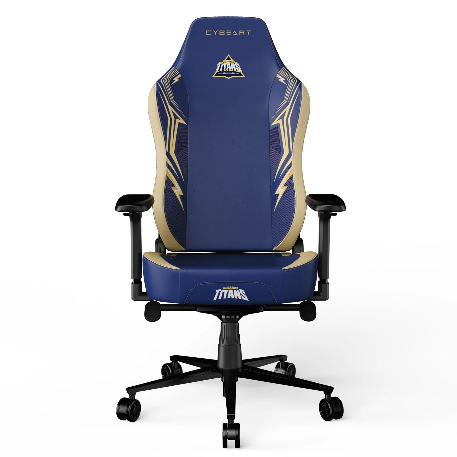 CYBEART Gujarat Titans 2024 Gaming Office Chair 4D Armrest Inbuilt Lumbar Support Supreme PU Leather, Ergonomic, Recline & Tilt