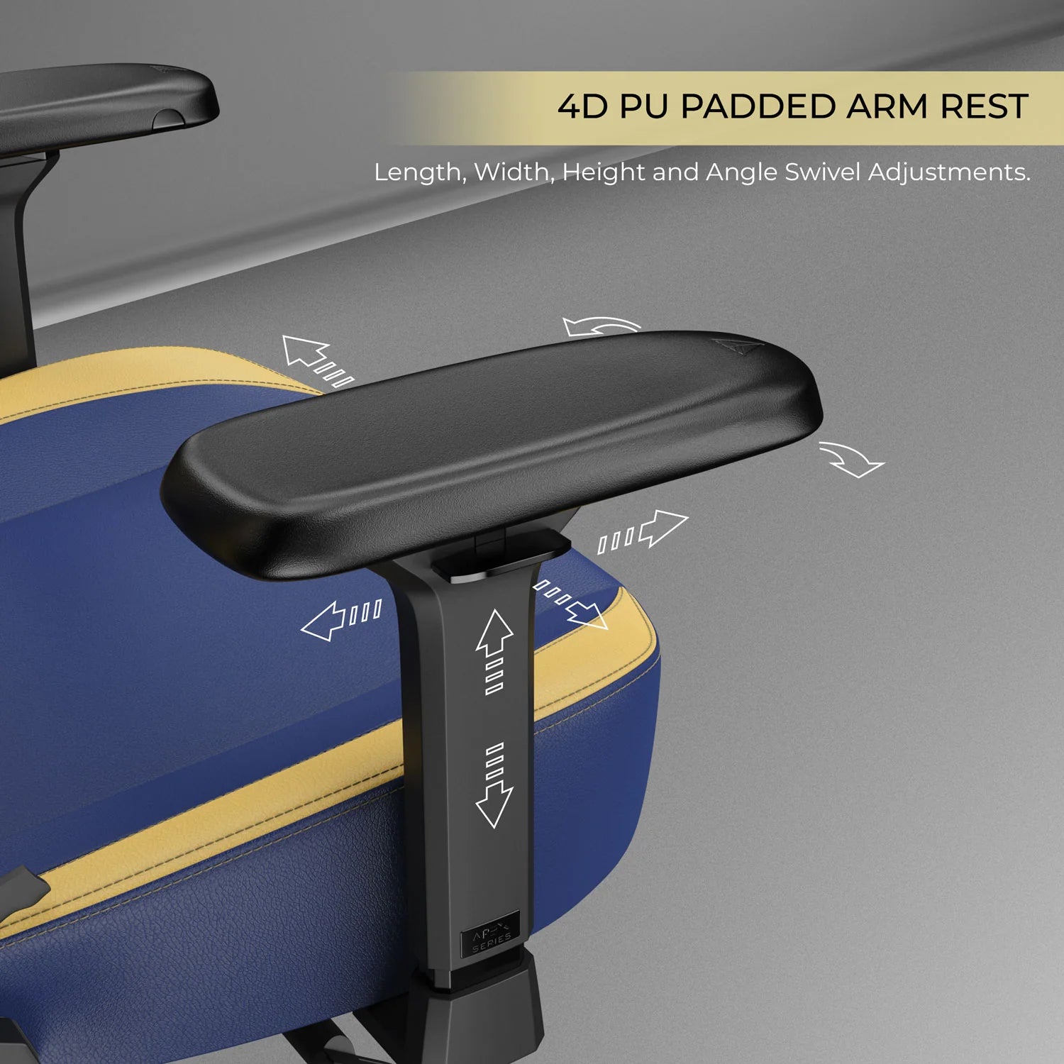 CYBEART Gujarat Titans 2024 Gaming Office Chair 4D Armrest Inbuilt Lumbar Support Supreme PU Leather, Ergonomic, Recline & Tilt