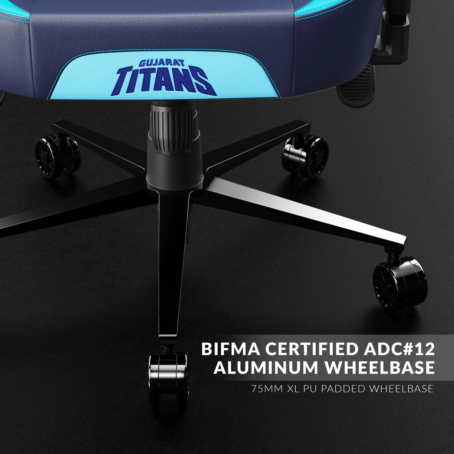 CYBEART Gujarat Titans Gaming Office Chair 4D Armrest Inbuilt Lumbar Support Supreme PU Leather, Ergonomic, Recline & Tilt - | Buy Online at Shwetha Computers