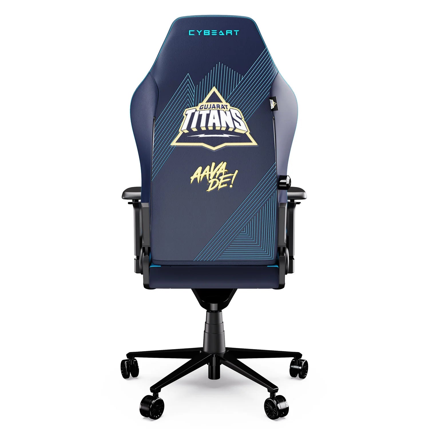 CYBEART Gujarat Titans Gaming Office Chair 4D Armrest Inbuilt Lumbar Support Supreme PU Leather, Ergonomic, Recline & Tilt - | Buy Online at Shwetha Computers