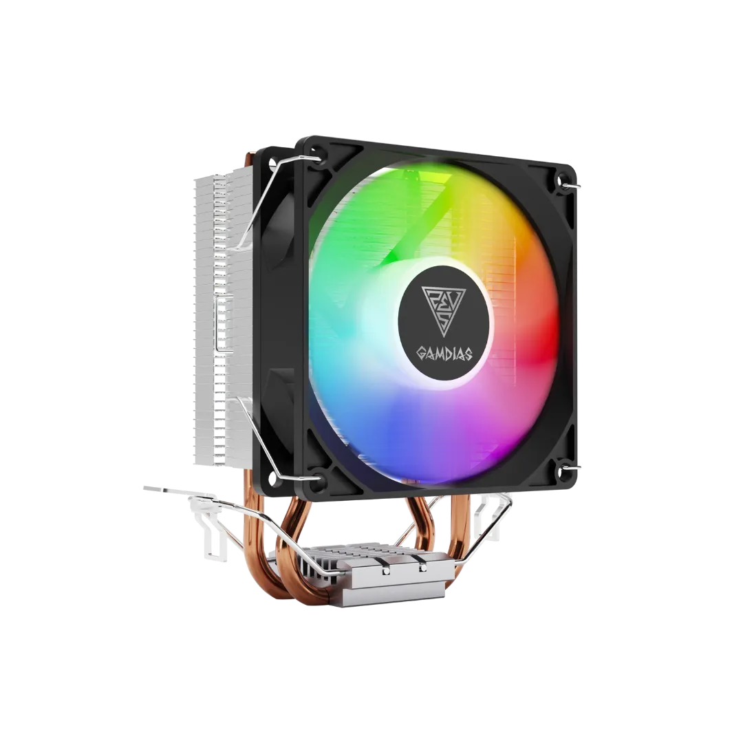 Gamdias Boreas E1-210 Lite RGB 92mm CPU Air Cooler (Aluminum, 2200 RPM, 34.6 CFM)