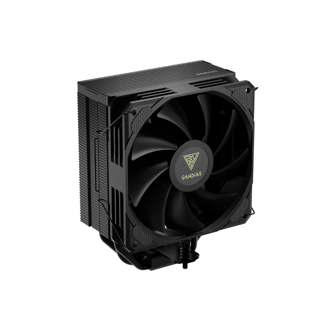 Gamdias Boreas M2-510 120mm CPU Air Cooler (Black) - Aluminum Fins, 800-1800 RPM, 72.94 CFM