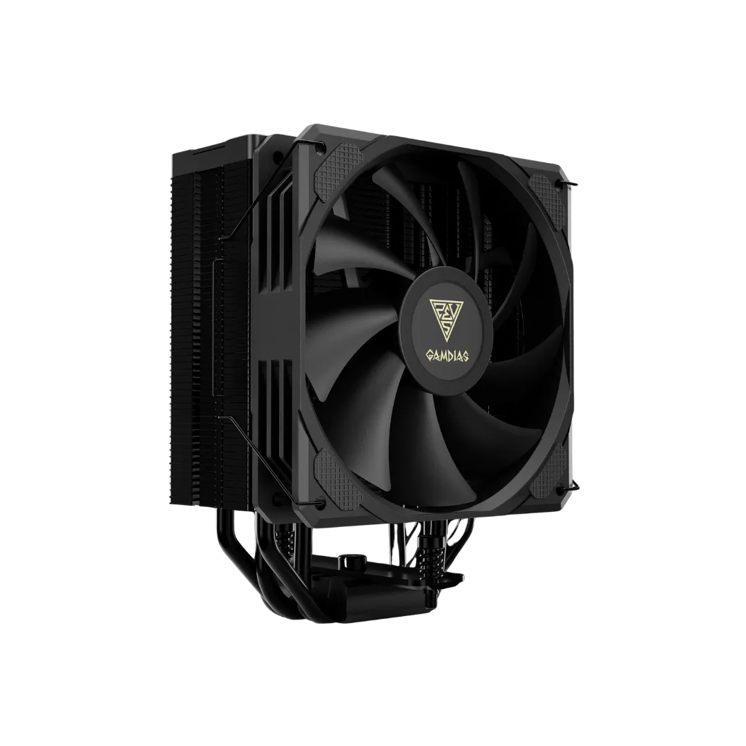 Gamdias Boreas M2-510 120mm CPU Air Cooler (Black) - Aluminum Fins, 800-1800 RPM, 72.94 CFM