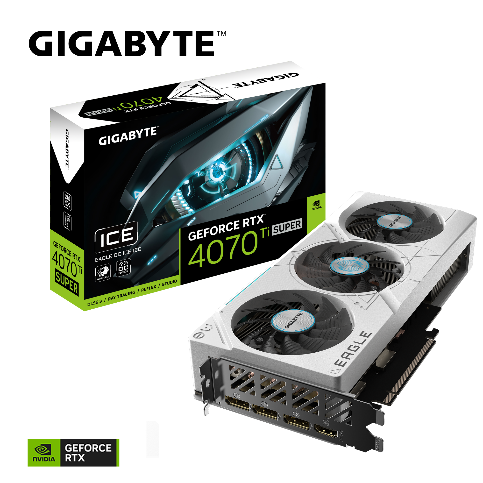 GIGABYTE GeForce RTX™ 4070 Ti SUPER EAGLE OC ICE 16G