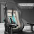 CYBEART Ghost (Black) Gaming Office Chair 4D Armrest Inbuilt Lumbar Support Supreme PU Leather, Ergonomic, Recline & Tilt