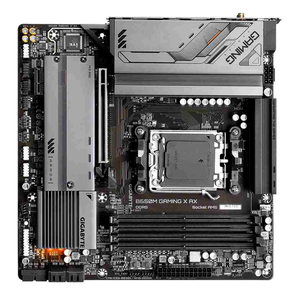 Gigabyte B650M GAMING X AX Motherboard with DDR5 8000(OC) Memory Slots, Realtek Audio, and 2.5GbE LAN Chip