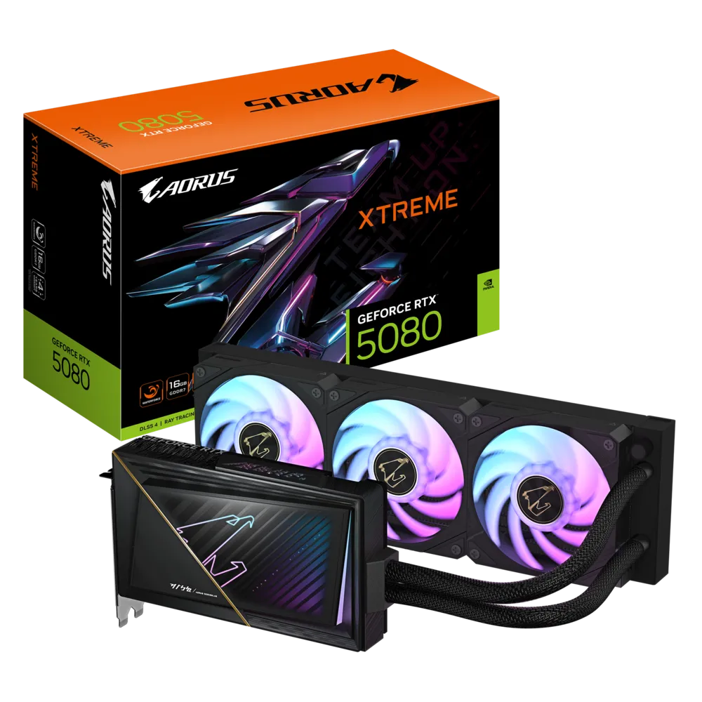 Gigabyte Aorus GeForce RTX 5080 XTREME WATERFORCE 16G Graphics Card