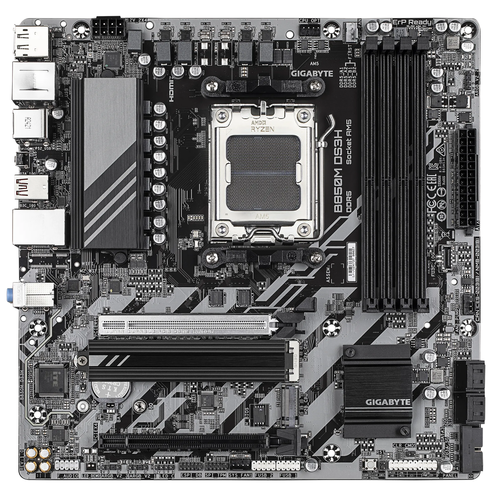 Gigabyte B850M DS3H Free with WIFI6 Card Motherboard