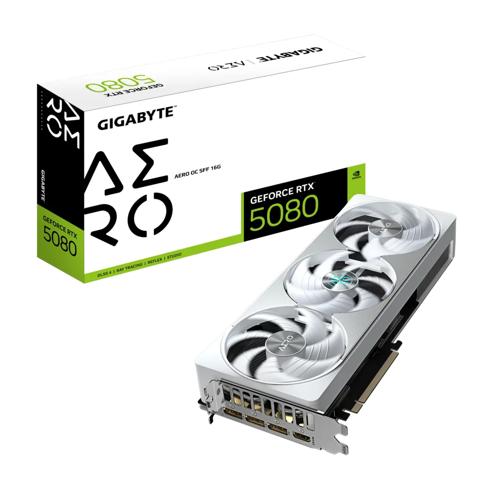 Gigabyte GeForce RTX 5080 AERO OC SFF 16G GDDR7 Graphics Card