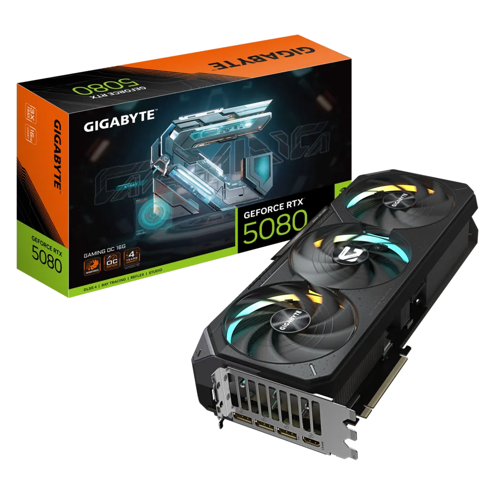 Gigabyte GeForce RTX 5080 GAMING OC 16G GDDR7 Graphics Card - | Buy Online at Shwetha Computers