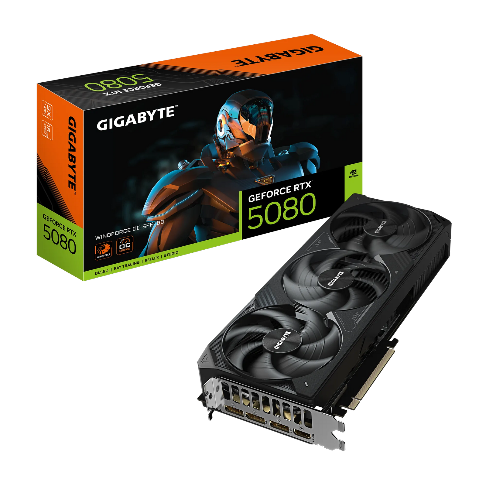 Gigabyte GeForce RTX 5080 WINDFORCE OC SFF 16G GDDR7 Graphics Card