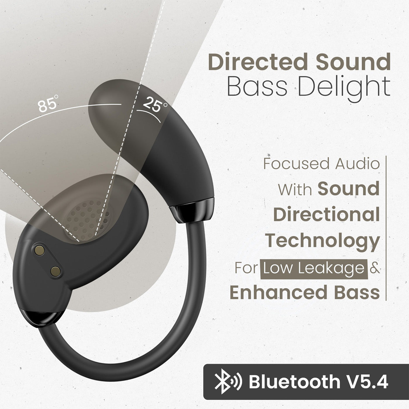 PORTRONICS Harmonics Twins 31 | Touch Control | Bluetooth 5.4V | Secure Ear Fit| Type C Fast Charging