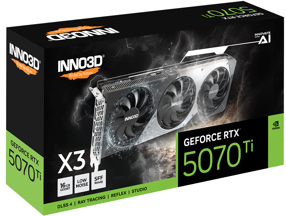 INNO3D GeForce RTX 5070 Ti X3 16GB GDDR7 Graphics Card - | Buy Online at Shwetha Computers