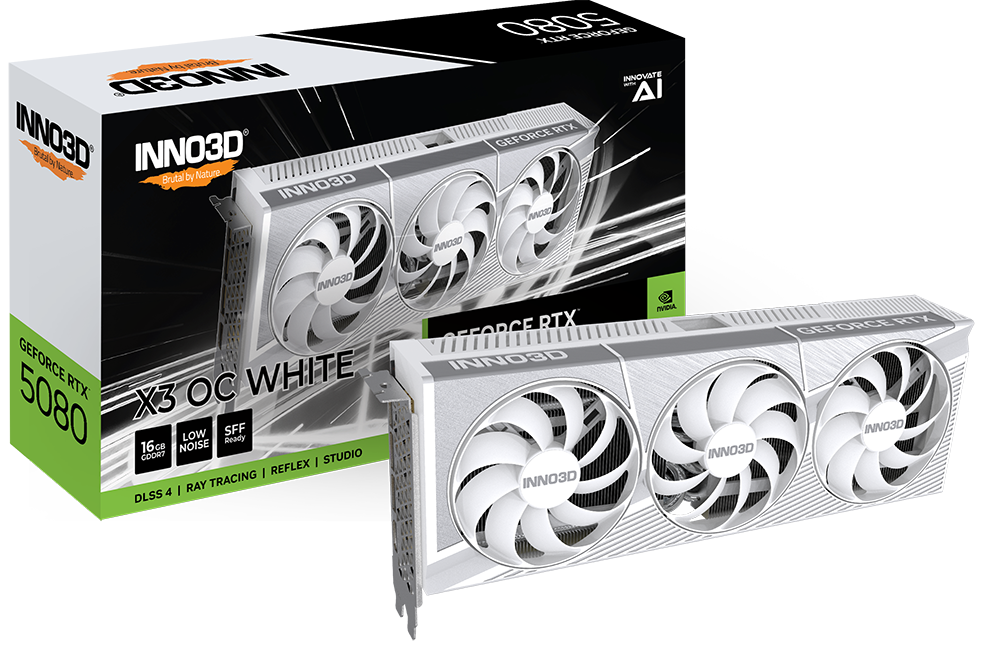 INNO3D GEFORCE RTX 5080 X3 OC 16GB GDDR7 Graphics Card