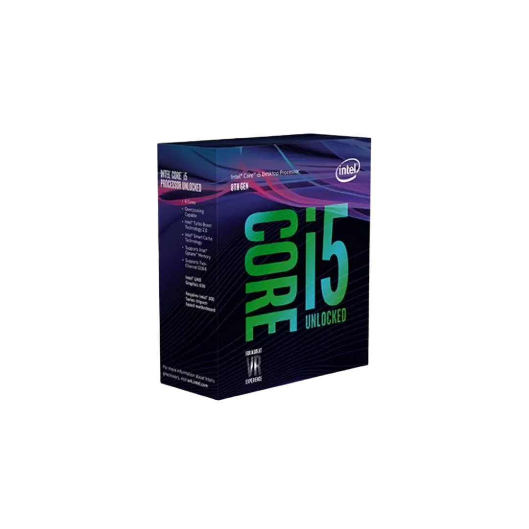 Intel i5-8600K 3.6 Upto 4.3 LGA 1151 Socket 6 Cores 6 Threads 1.5 L2 Cache Desktop Processor (Silver)