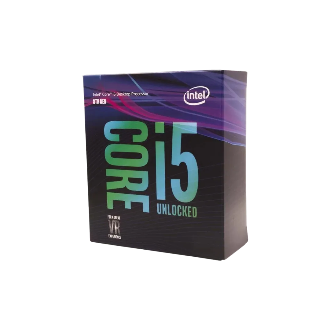 Intel i5-8600K 3.6 Upto 4.3 LGA 1151 Socket 6 Cores 6 Threads 1.5 L2 Cache Desktop Processor (Silver)