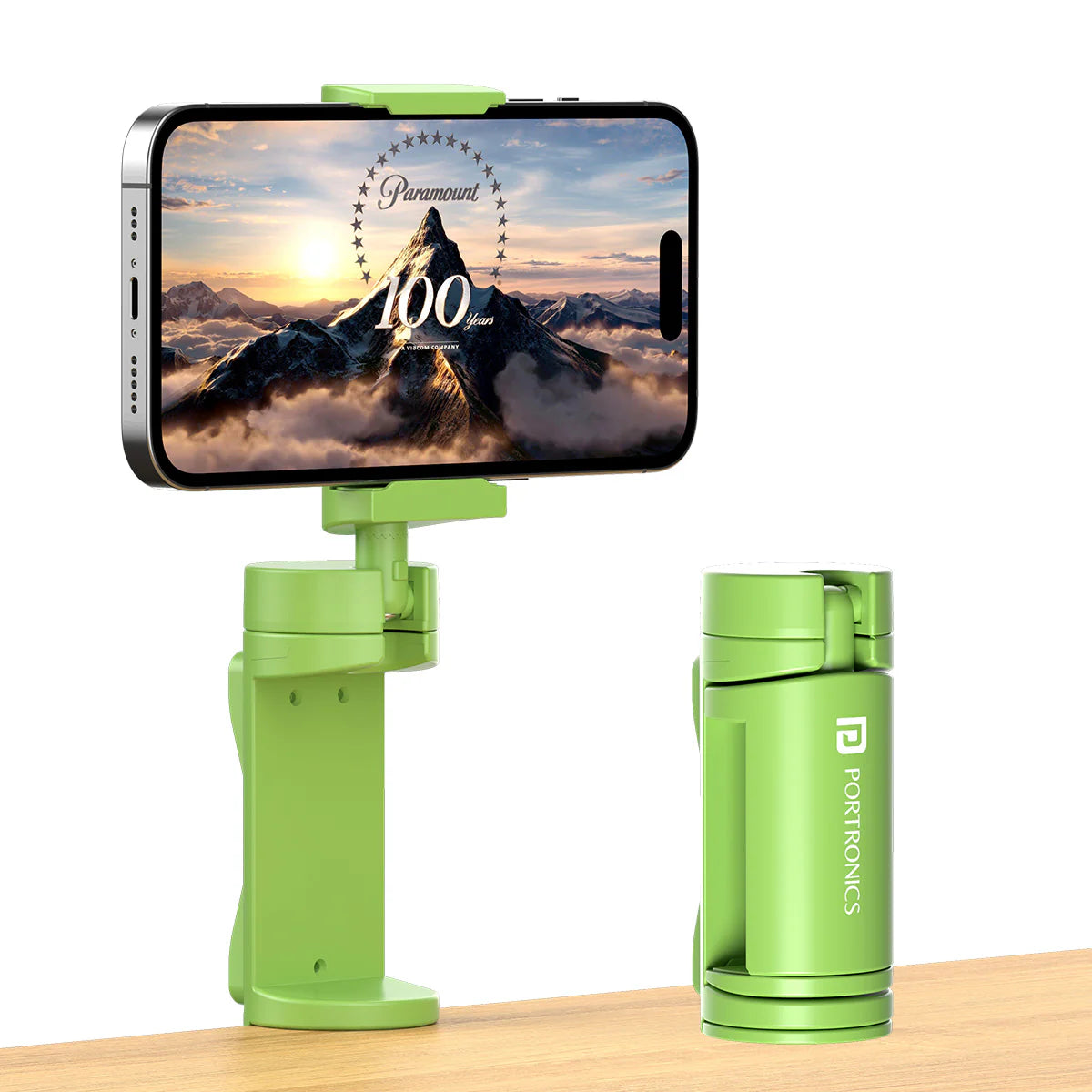 PORTRONICS Mobot Clip Desk Mobile Holder Clip | Clip Anywhere | Customizable Viewing Angles | Wide Compatibility | Exceptional Stability