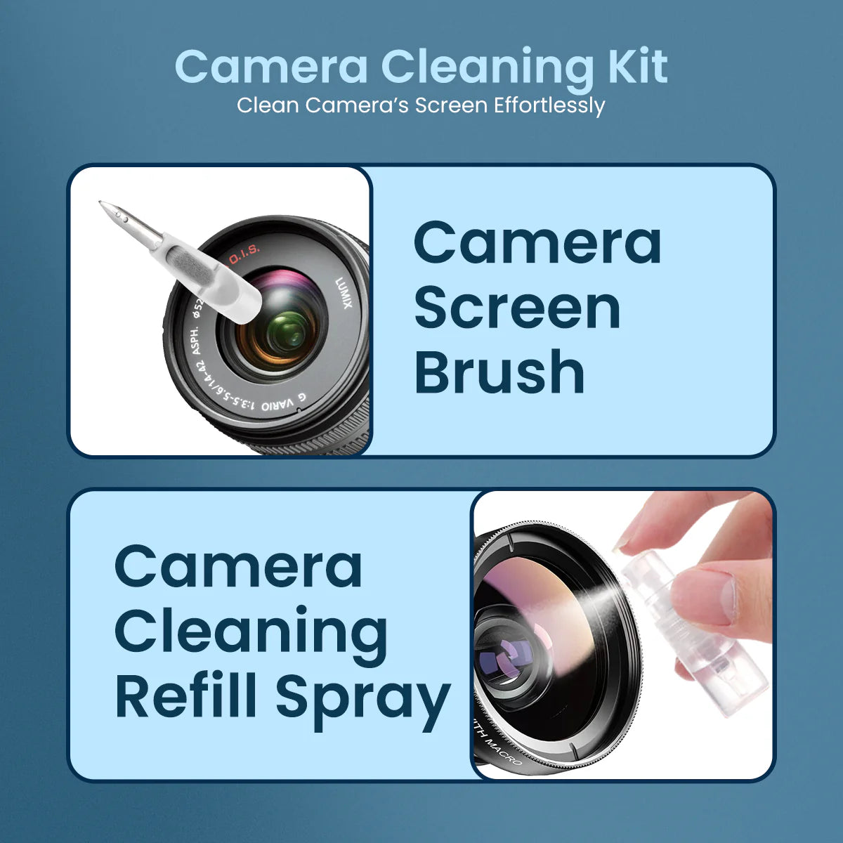 PORTRONICS Clean P 10 in1 Smart Gadget Cleaning Kit | Precise Cleaning | Refilleable Lotion | Pocket Friendly | Multifunctional