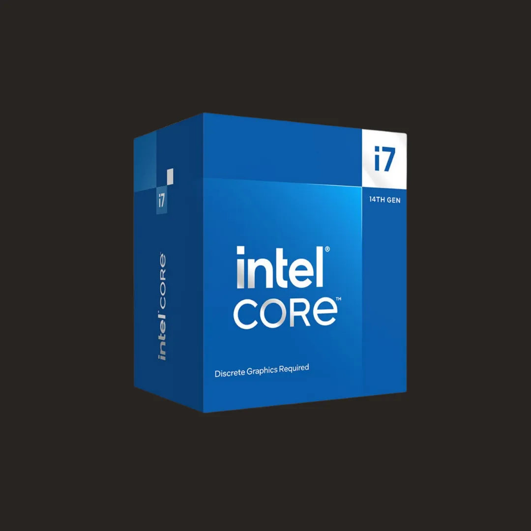Intel Core i7 14700F Processor - 14th Gen Desktop CPU with 20 Cores, 28 Threads, 5.4 GHz Turbo Boost, Intel 7 Architecture, DDR5 and DDR4 Memory Support, Socket LGA-1700, 65W TDP, No Integrated GPU - Intel Core i7-14700F