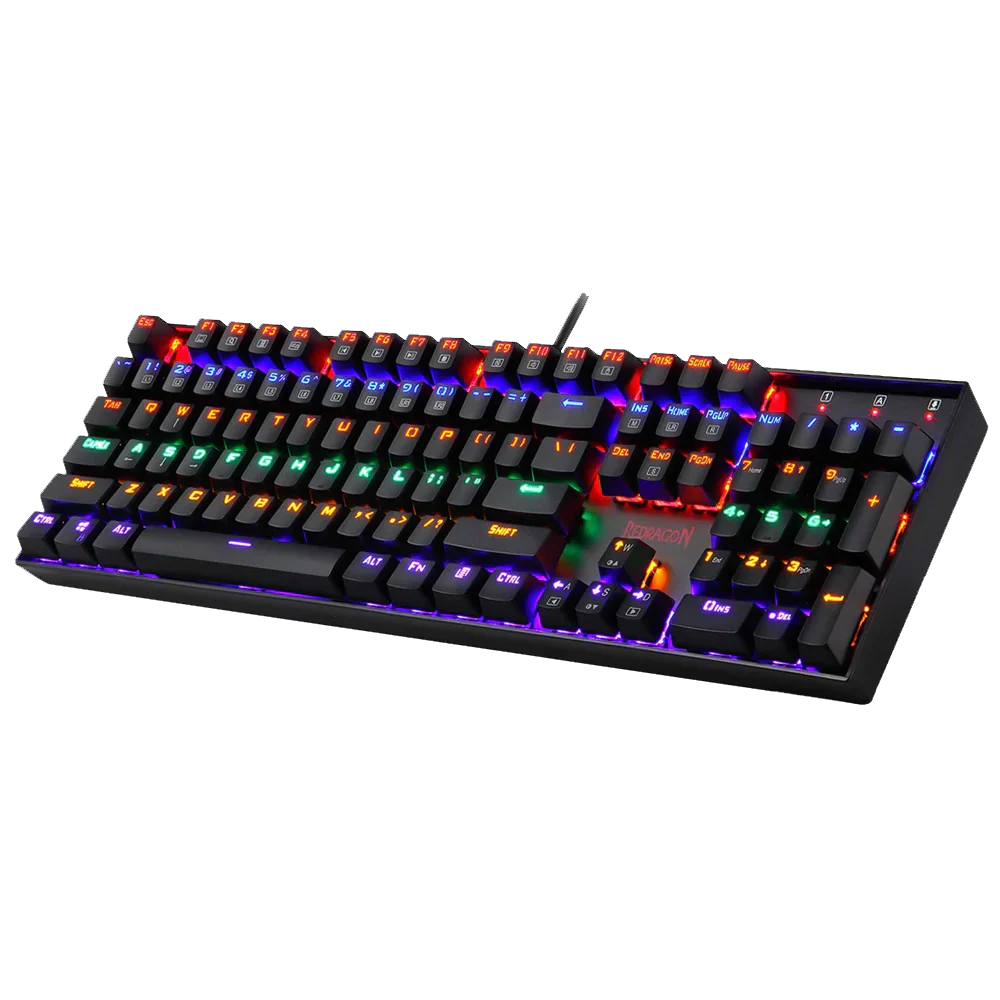 Redragon VARA K551 - 104 WIRED MECHNICAL KEYBAORD RAINBOW BLACK (Red Switch) - | Buy Online at Shwetha Computers