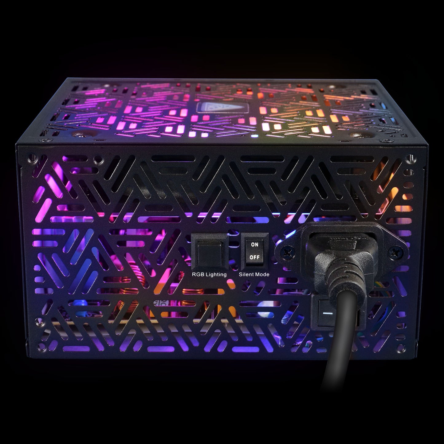 Gamdias Kratos M1 750B 750W Power Supply with 80 PLUS Bronze Efficiency and Neon-Flex RGB Lighting