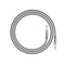 PORTRONICS Konnect Aux 7 High Quality 3.5mm Aux Cable | Strechable | Universal Compatibility | Quality Material | Crome Zinc Alloy