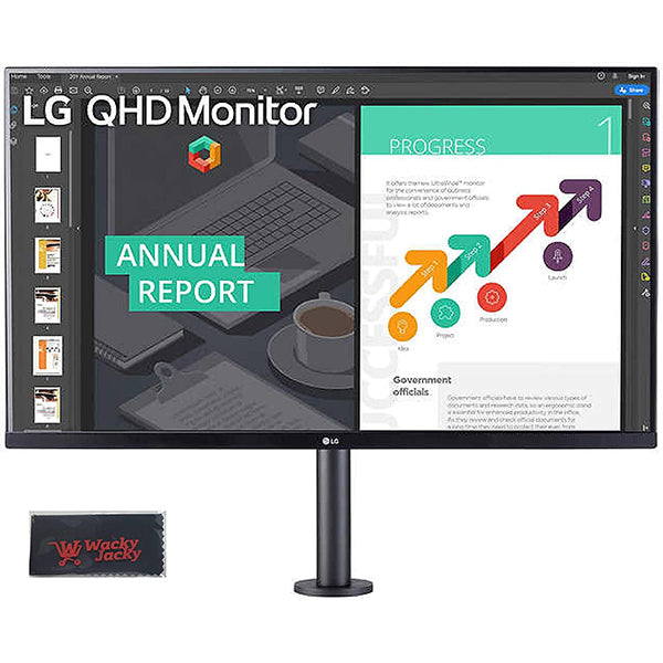 LG 32QP880 31.5 inch QHD IPS Monitor with 2 HDMI/USB-C/DP/Ergo Stand