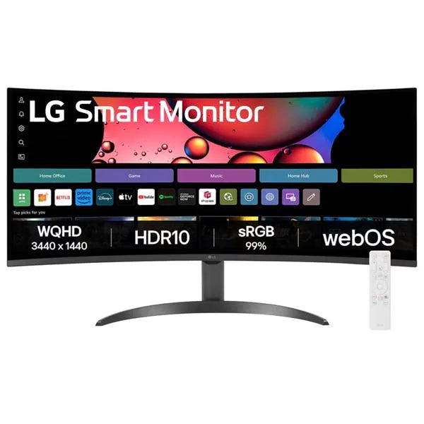 LG UltraWide Smart 34SR60QC 34" WQHD/HDR10/Remote/100Hz/Black Curved Gaming Monitor - | Buy Online at Shwetha Computers