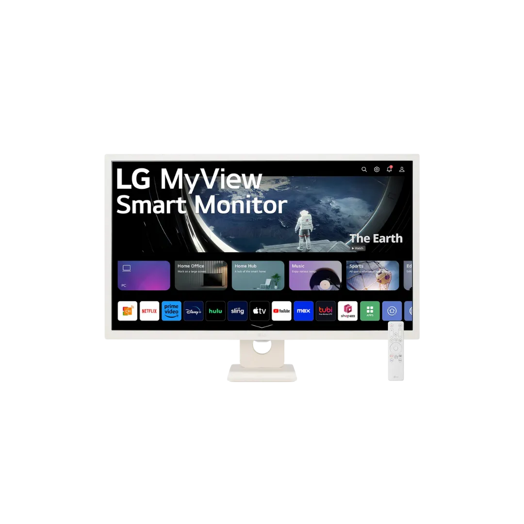 LG 32SR50FW 32-Inch FHD Monitor, 3 USB Ports, HDMI, Remote Control, AirPlay 2