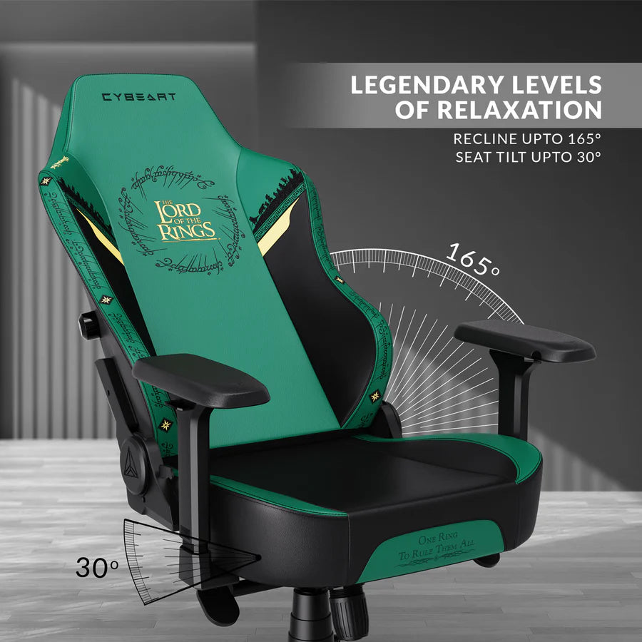 CYBEART Lord of the Rings Gaming Office Chair 4D Armrest Inbuilt Lumbar Support Supreme PU Leather, Ergonomic, Recline & Tilt - | Buy Online at Shwetha Computers
