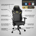 CYBEART Lord of the Rings Blacked Edition Gaming Office Chair 4D Armrest Inbuilt Lumbar Support Supreme PU Leather, Ergonomic, Recline & Tilt