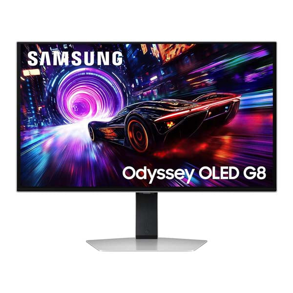 Samsung Odyssey QD-OLED G8 27 Inch 4K Gaming Flat Monitor (Silver)