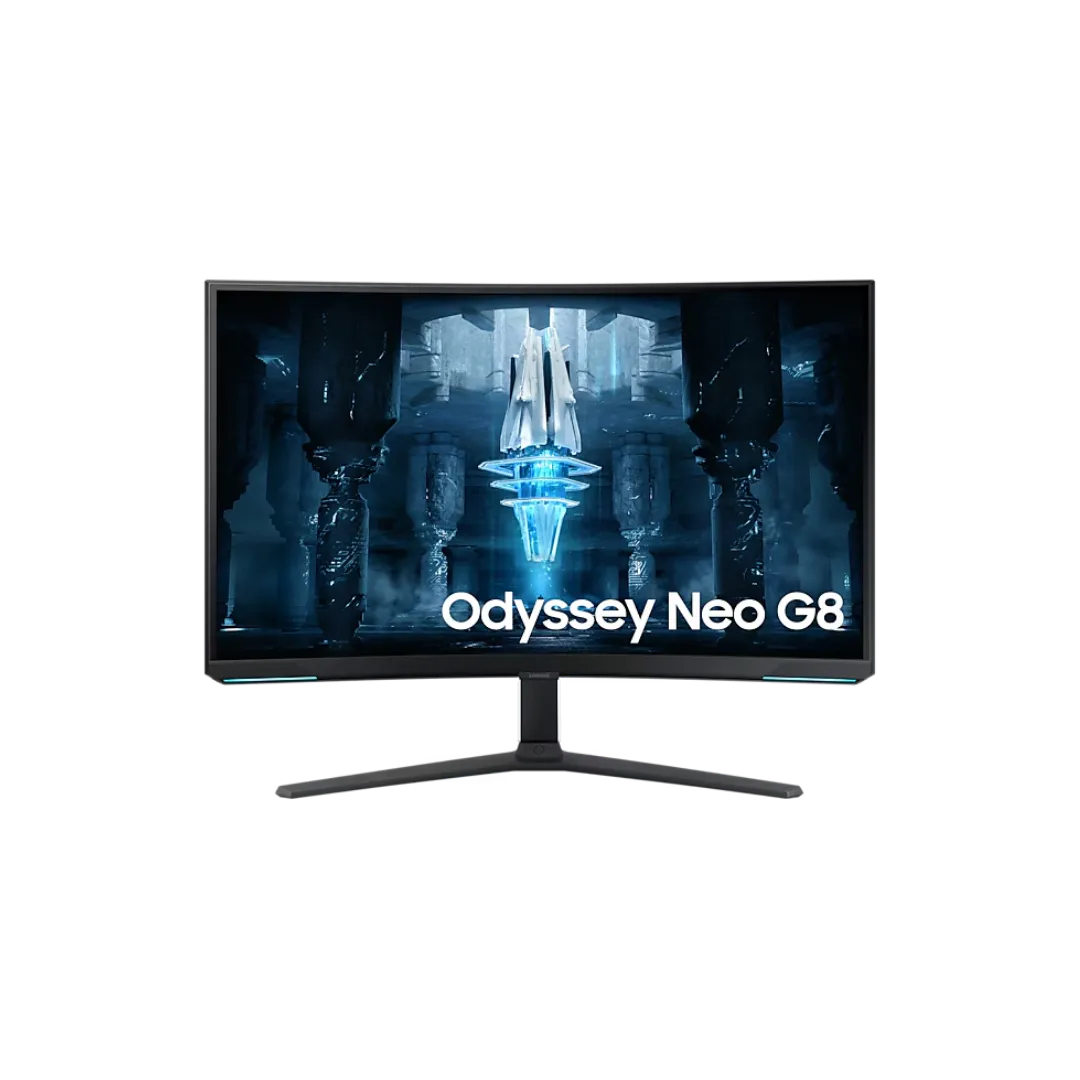 Samsung 32-Inch(80cm) 4K UHD Odyssey Neo G8 Gaming, 240 Hz, 1ms Curved Monitor, 3840 x 2160 Pixels, Mini-LED, Height Adjustable Stand, Matte Display, HDR2000 (LS32BG850NWXXL, Black)