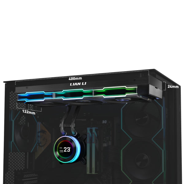 Lian Li Hydroshift II LCD-C 360CL with wireless fans Liquid Cooler