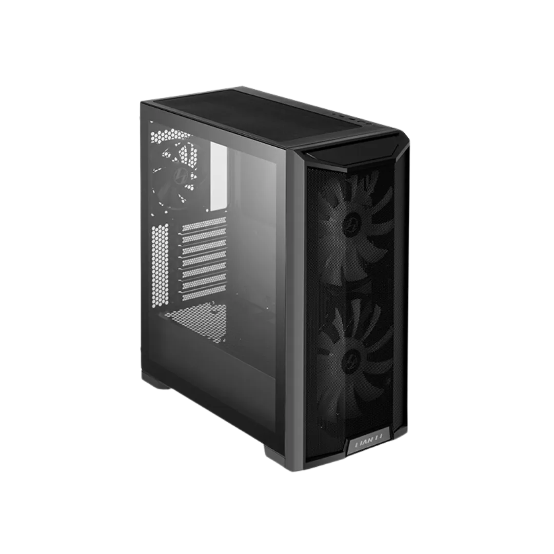 Lian Li Lancool 215 Black Steel Cabinet, E-ATX/ATX/M-ATX/ITX, 2x 200MM ARGB Fans, 1x 120MM Rear Fan, 370mm VGA Length, 166mm CPU Clearance