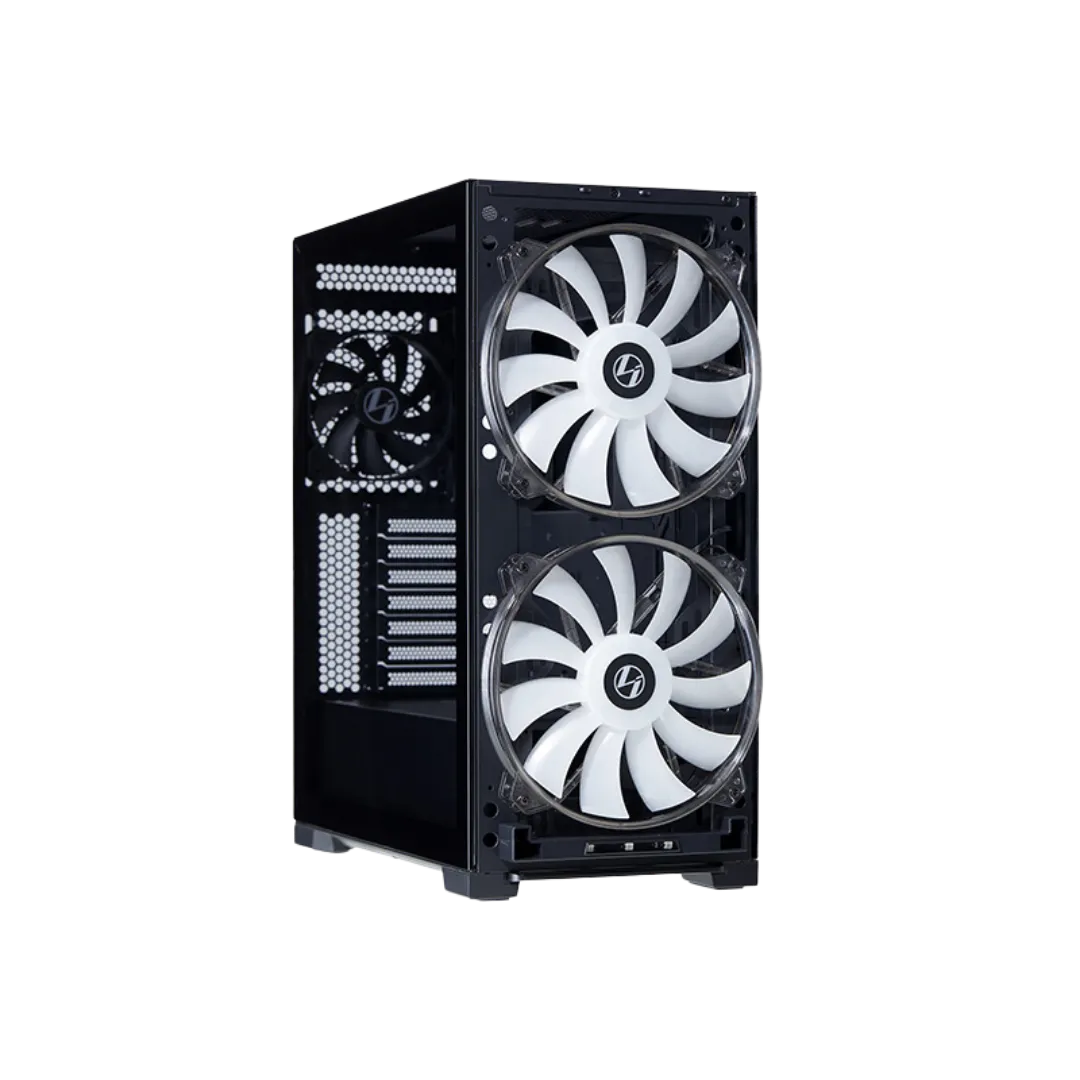 Lian Li Lancool 215 Black Steel Cabinet, E-ATX/ATX/M-ATX/ITX, 2x 200MM ARGB Fans, 1x 120MM Rear Fan, 370mm VGA Length, 166mm CPU Clearance