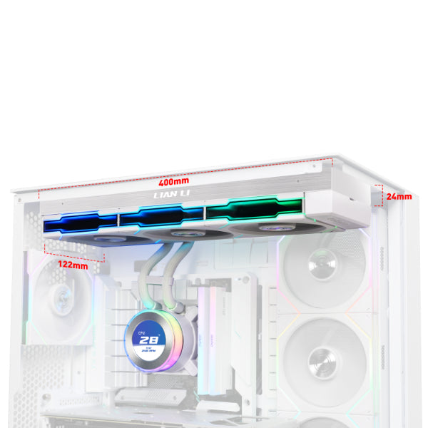 Lian Li Hydroshift II LCD-C 360TL with wireless fans Liquid Cooler