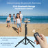 PORTRONICS Lumistick 2 Smart Selfie Stick with Adjustable 4 Legs | Bluetooth Remote Control | 360° Angular Adjustment